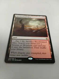 MTG Bloodstained Mire Khans Of Tarkir Trading Card Magic The Gathering In Sleeve - Image 3