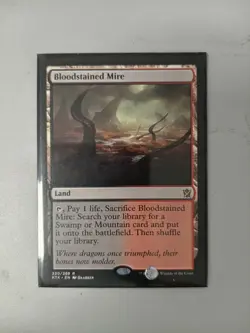 MTG Bloodstained Mire Khans Of Tarkir Trading Card Magic The Gathering Rare - Image 1
