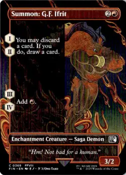 Summon: G.F. Ifrit (Borderless) C FINAL FANTASY 369 NM - Image 1