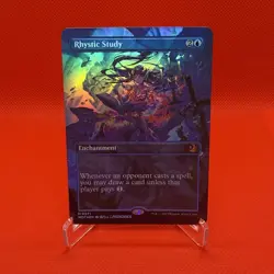 Rhystic Study - Foil Handmade Playtesting Card! - Image 1