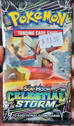 Pokemon TCG Sun & Moon Celestial Storm Booster Pack (10 Cards) EN Blaziken - Image 1
