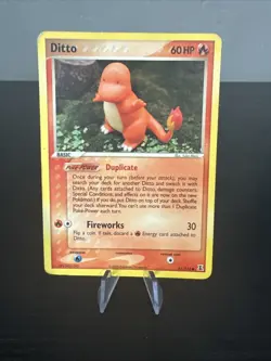 Pokemon TCG Ditto Charmander Card 61/113 Regular HP/DMG - Image 1