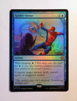 Spider-Sense Foil 0046 MTG Magic the Gathering Rare SPM NM - Image 1