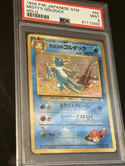 1998 Pokemon Japanese Gym Holo Misty's Golduck #55 PSA 9 MINT - Image 2