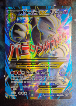 Pokemon TCG M Mewtwo EX Mega Full Art Ultra Rare Holo 159/162 Breakthrough HP230 - Image 1