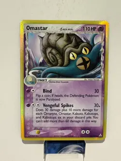 Omastar Pokemon TCG Holon Phantoms 13/110 Holo Rare LP - Image 1