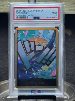 2024 One Piece PRB01 The Best Vol 1 Yamato Gold Don Card Foil PSA 9 Mint - Image 1