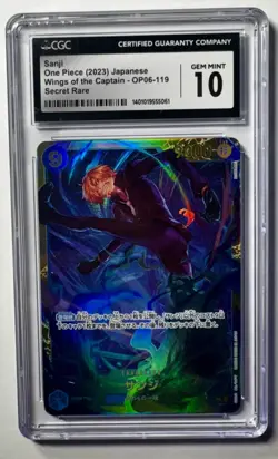 CGC 10 Sanji OP06-119 Wings of the Captain SEC One Piece Japanese 2023 - Image 1