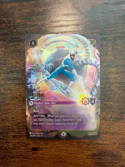 Disney Lorcana TCG Frozone Super Cool (Enchanted) 226/204 *Scuff on back* - Image 1
