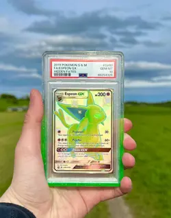PSA 10 Espeon GX SV60/SV94 Pokemon Hidden Fates Holo Graded Card - Image 2