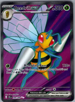 Beedrill ex 098/086 ME04: Chaos Rising - Pokemon Card - NM - Image 1