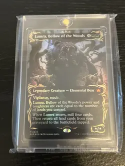 Lumra, Bellow of the Woods (Borderless) (Raised Foil) Bloomburrow Foil - Image 1