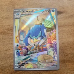 Pokemon Quaxwell 207/193 Sv02: Paldea Evolved Illustration Rare Holo 90 HP - Image 1