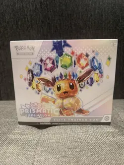 Pokemon Scarlet & Violet Prismatic Evolutions Elite Trainer small tear last pic - Image 1