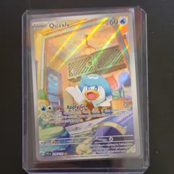 Quaxly 206/193 SV02 Paldea Evolved Illustration Rare Full Art Holo Eng 2023 - Image 1