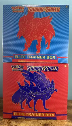 Pokemon Sword & Shield Elite Trainer Boxes (2) Base Set (New Sealed Set/2 ETBS) - Image 2