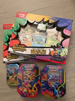 Pokemon TCG Mixed Lot - Ascended Heroes First Partners Deluxe Pin Collection&Tin - Image 1