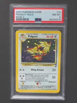Pidgeot 014/130 - Base Set 2 Pokemon TCG - PSA 8 - Image 1
