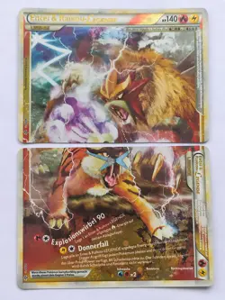 Pokemon Entei & Raikou-Legende komplett near mint Holo Deutsch 90/95 91/95 - Image 1