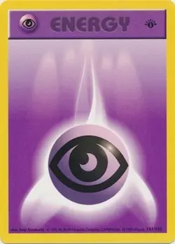 Pokemon TCG - Psychic Energy - 101/102 - 1st Ed Shadowless - Base [Light Play] - Image 1