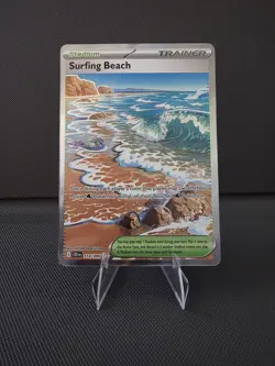 2026 Pokemon Mega Evolution Chaos Rising 114/086 Surfing Beach Full Art M/NM - Image 1