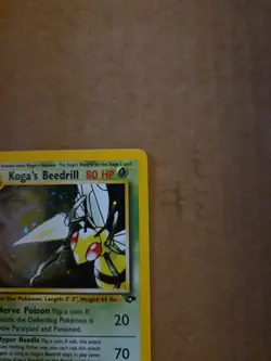 Pokemon TCG Koga's Beedrill 9/132 Gym Challenge Holo Rare Unlimited English *NM* - Image 3
