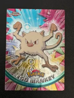 Mankey 56 HOLO Pokemon Topps Chrome DMG - Image 1