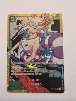 Bandai One Piece Card Game Yamato OP01-121 SEC Alt Art Foil Character Card - Image 1