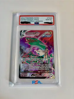 Rayquaza VMAX German #TG20 GEM MINT PSA 10 Silver Tempest Pokemon - Image 1