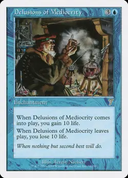 MTG magic Delusions of Mediocrity 7 th e ENGLISH Desillusions des mediocres - Image 1