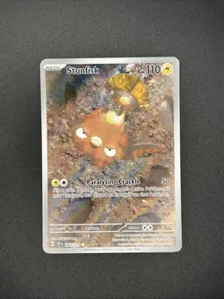 Pokemon TCG Surging Sparks Alt Art Stunfisk 202/191 Near Mint - Image 1