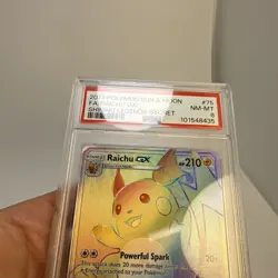 Pokemon Raichu GX Shining Legends Secret Rare #75 PSA 8 Mint - Image 3
