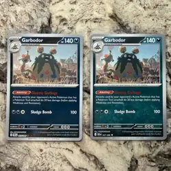 Pokemon TCG Garbodor Chaos Rising 57/086 Rare Stage 1 - 140HP Lot of 2 - Image 1