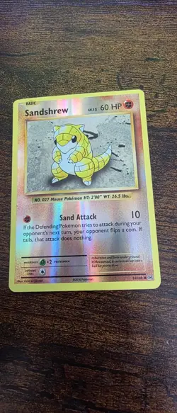 Sandshrew 54/108 Common Evolutions Pokemon Reverse Holo Near Mint - Image 1