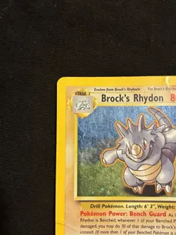 Pokemon TCG Brock's Rhydon Holo Rare Gym Heroes 2/132 English 2000 HP - Image 5