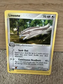 Pokemon TCG Linoone EX Ruby & Sapphire 38/109 Regular Uncommon PLAYED - Image 1