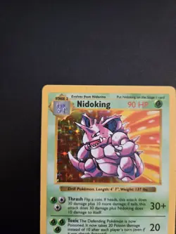 SHADOWLESS ✨💎💯 - Pokemon Nidoking 11/102 Base Set Holo Rare Vintage 1999 90HP - Image 4