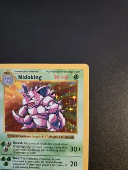 SHADOWLESS ✨💎💯 - Pokemon Nidoking 11/102 Base Set Holo Rare Vintage 1999 90HP - Image 5