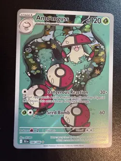 Pokemon TCG Amoonguss 096/086 SV: Black Bolt Illustration Rare Holo English NM- - Image 1
