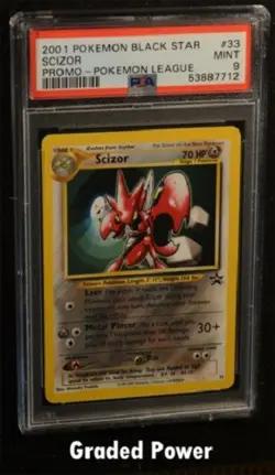 Pokemon Black Star Promo SCIZOR #33 PSA 9 (7712) - Image 1