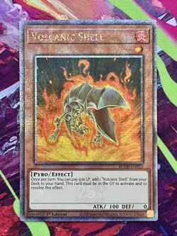 Yugioh Volcanic Shell BLMR-EN053 Quarter Century Secret Rare LP - Image 1