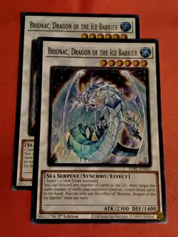 Brionac, Dragon of the Ice Barrier (x2) Super Rare SDFC-EN043 Yu-Gi-Oh! Mint+ - Image 1