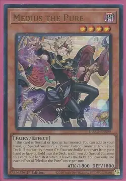 Yugioh Medius the Pure Ultra Rare DUAD SHIPS TODAY - Image 1