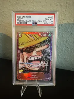 Usopp ST01-002 PSA 10 - Premium Card Collection, ONE PIECE FILM RED English - Image 1