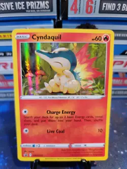 Pokemon TCG Cyndaquil SWSH221 Collector Holo Black Star Promo Card M/NM - Image 1