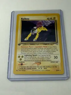 Raikou 22/64 Neo Revelation 1st First Edition Pokemon Card - Image 4