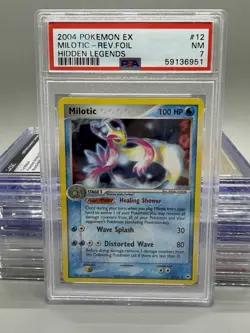 PSA 7 Milotic Reverse Holo 12/101 EX Hidden Legends 2004 Pokemon Card - Image 1