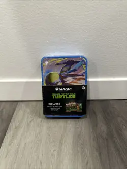 Magic The Gathering Teenage Mutant Ninja Turtles Tin 3 Boosters Leonardo - Image 1