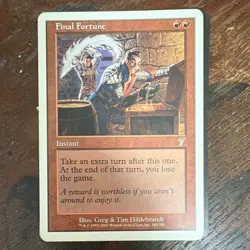 Wizards of the Coast Final Fortune 7th Edition 182/350 Rare Regular Red 2001 - Image 1