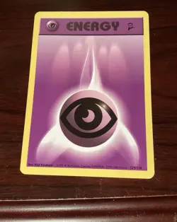 Pokemon Base Set 2 Psychic Energy Common Card 129/130 LP - Image 1